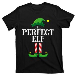 Perfect Elf Matching Family Group Christmas Party Pyjamas T-Shirt