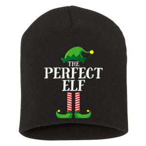 Perfect Elf Matching Family Group Christmas Party Pyjamas Short Acrylic Beanie