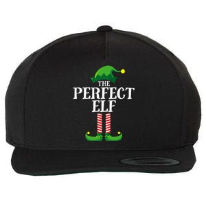 Perfect Elf Matching Family Group Christmas Party Pyjamas Wool Snapback Cap