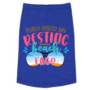 Please Excuse My Resting Beach Face Summer Vibes Beach Vacay Gift Doggie Tank