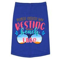 Please Excuse My Resting Beach Face Summer Vibes Beach Vacay Gift Doggie Tank