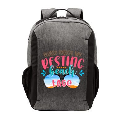 Please Excuse My Resting Beach Face Summer Vibes Beach Vacay Gift Vector Backpack