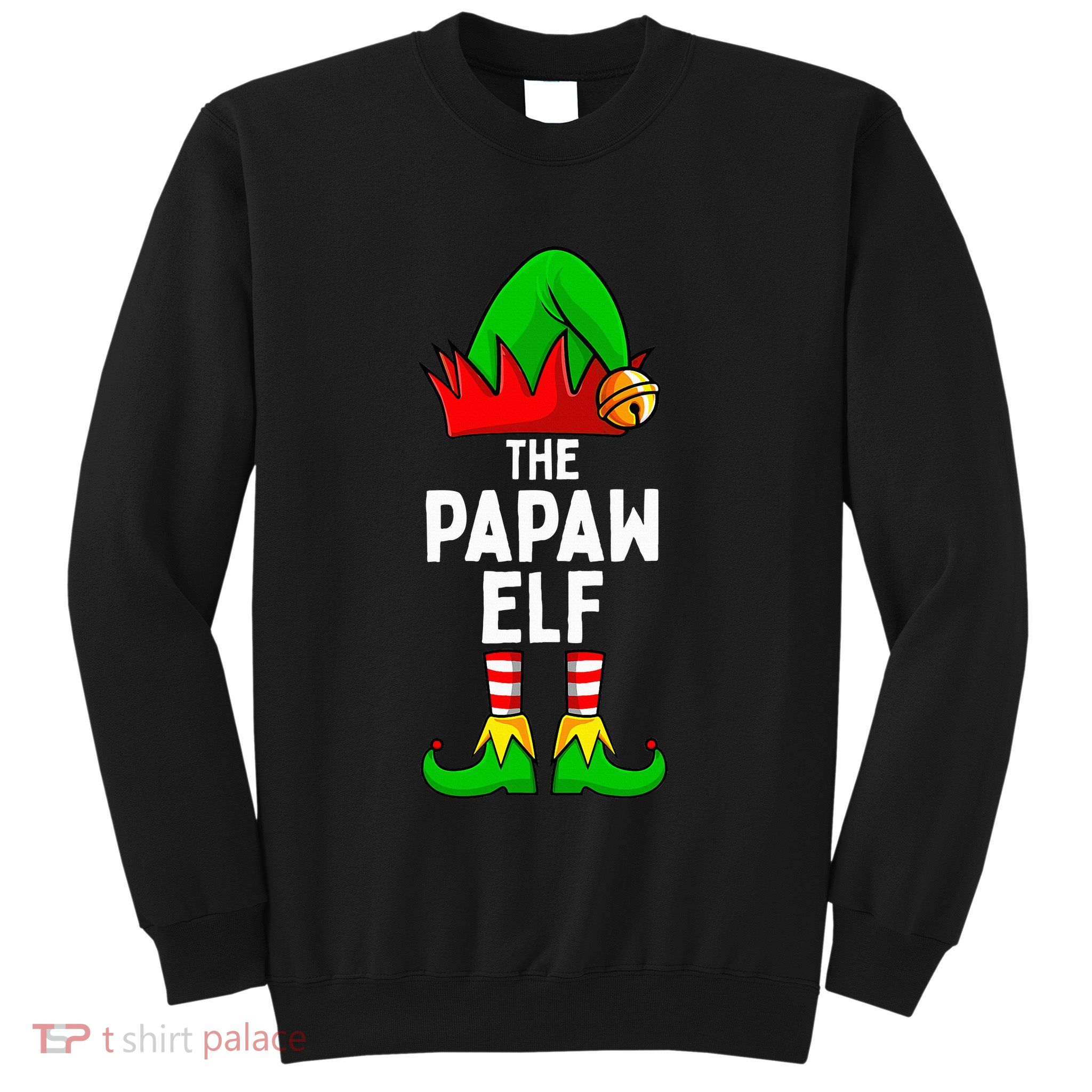 Papaw Elf Matching Family Christmas Sweatshirt