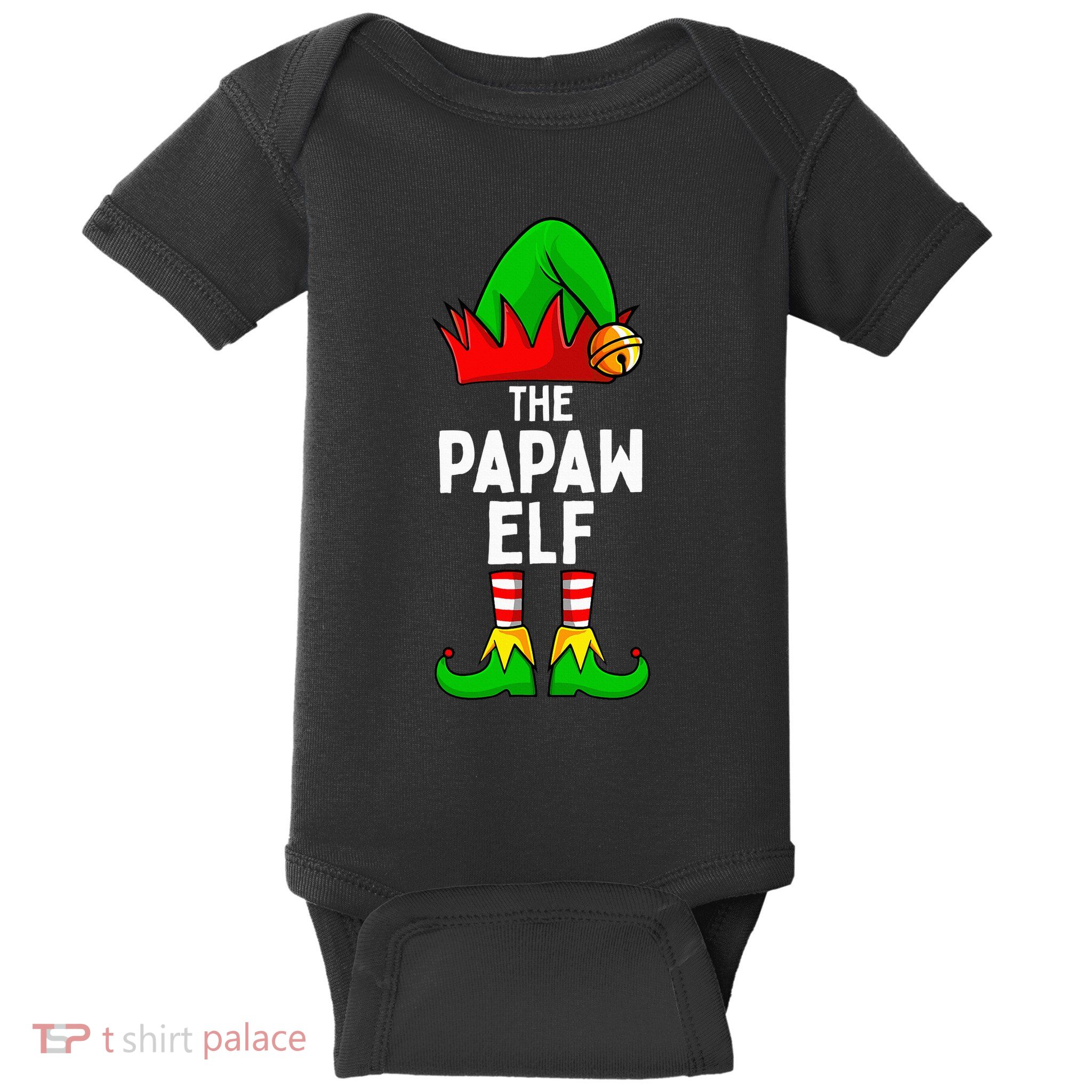 Papaw Elf Matching Family Christmas Baby Bodysuit