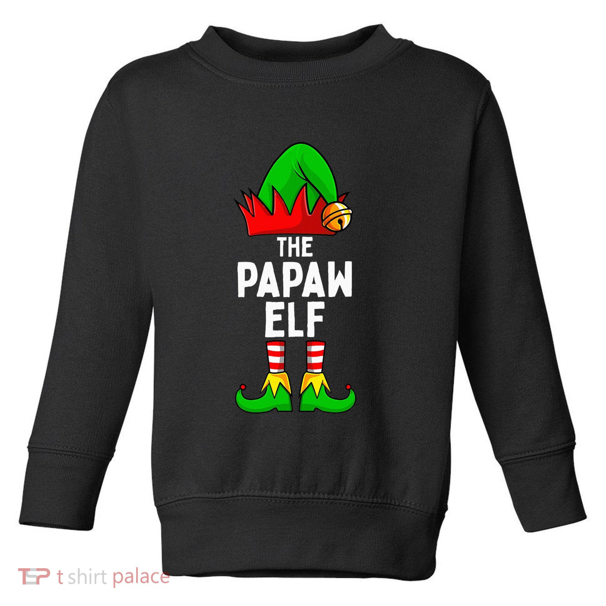 Papaw Elf Matching Family Christmas Toddler Sweatshirt