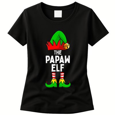 Papaw Elf Matching Family Christmas Womens T-Shirt