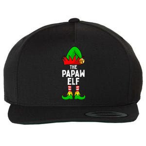 Papaw Elf Matching Family Christmas Wool Snapback Cap