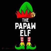 Papaw Elf Matching Family Christmas Kids T-Shirt