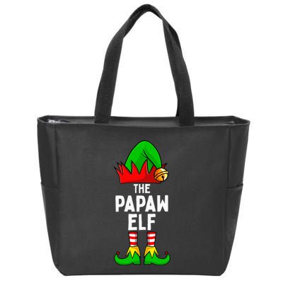 Papaw Elf Matching Family Christmas Zip Tote Bag