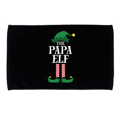 Papa Elf Matching Family Group Christmas Party Microfiber Hand Towel