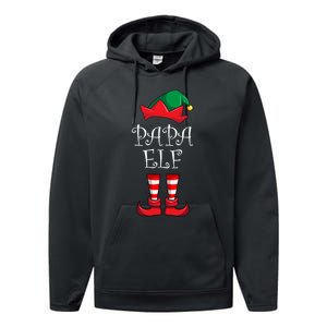 Papa Elf Matching Family Christmas Party Pajama Papa Elf Performance Fleece Hoodie