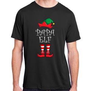 Papa Elf Matching Family Christmas Party Pajama Papa Elf Adult ChromaSoft Performance T-Shirt