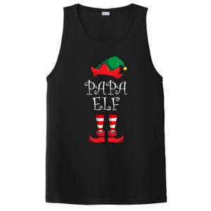 Papa Elf Matching Family Christmas Party Pajama Papa Elf PosiCharge Competitor Tank