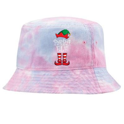 Papa Elf Matching Family Christmas Party Pajama Papa Elf Tie-Dyed Bucket Hat