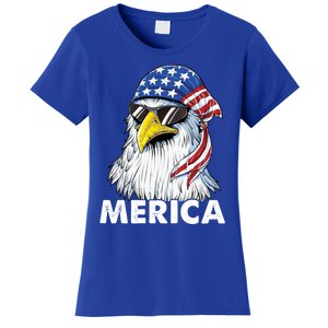 Patriotic Eagle Mullet 4th Of July Usa American Flag Merica Meaningful Gift Women's T-Shirt