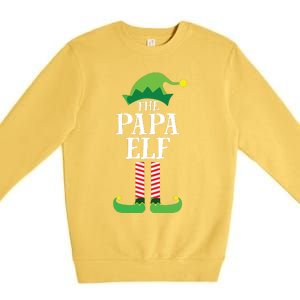 Papa Elf Matching Family Group Christmas Party Premium Crewneck Sweatshirt