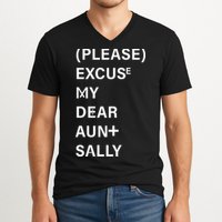 PEMDAS Please Excuse My Dear Aunt Sally V-Neck T-Shirt