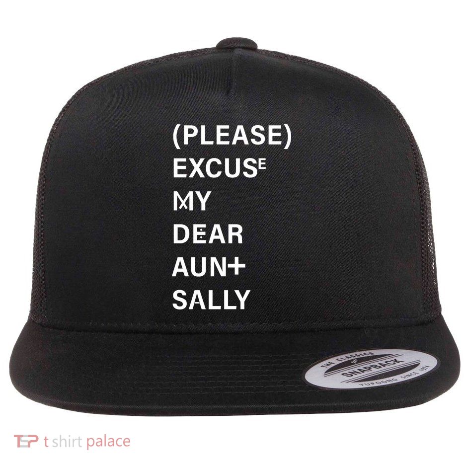 PEMDAS Please Excuse My Dear Aunt Sally Flatbill Hat