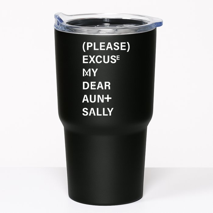 PEMDAS Please Excuse My Dear Aunt Sally Tumbler