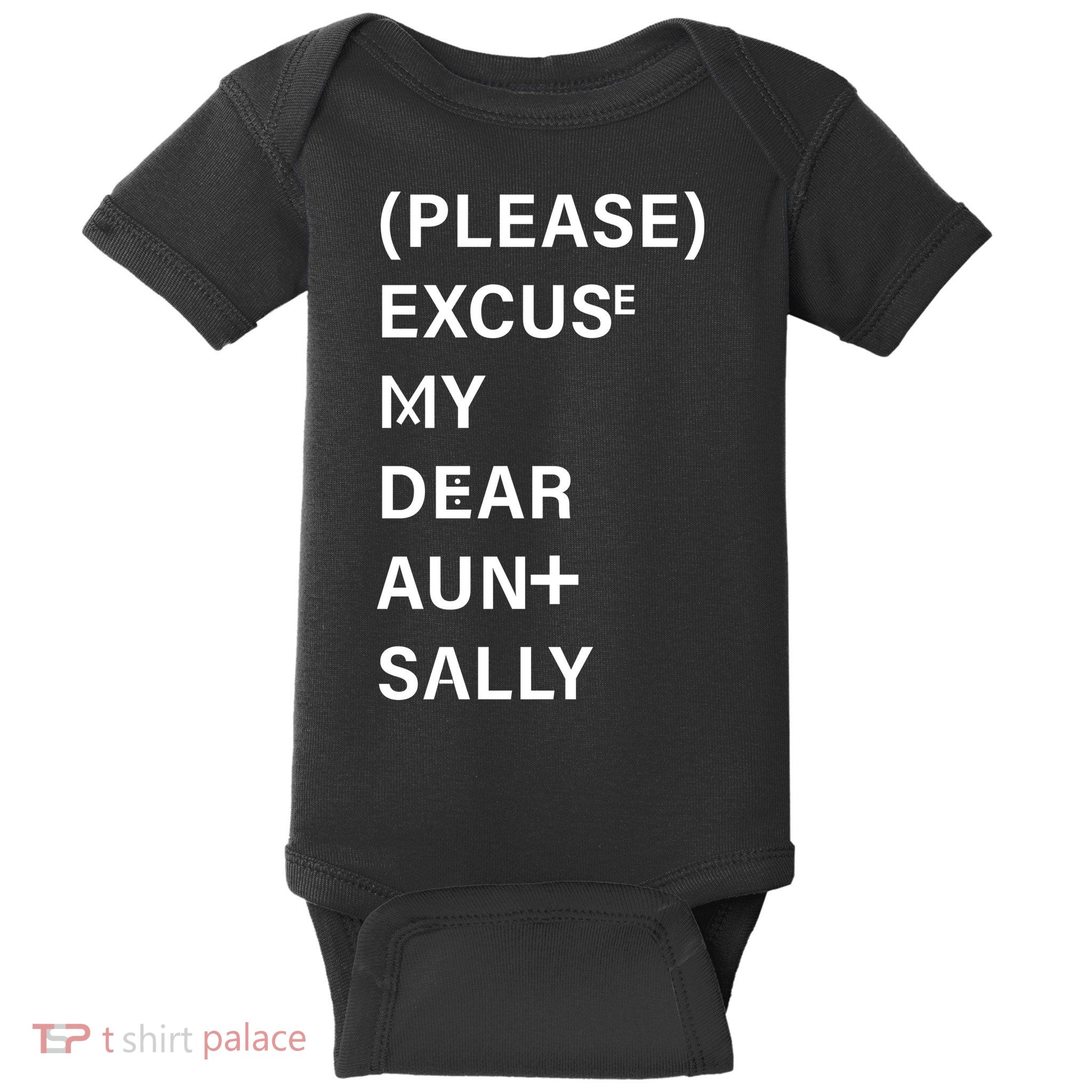 PEMDAS Please Excuse My Dear Aunt Sally Baby Bodysuit