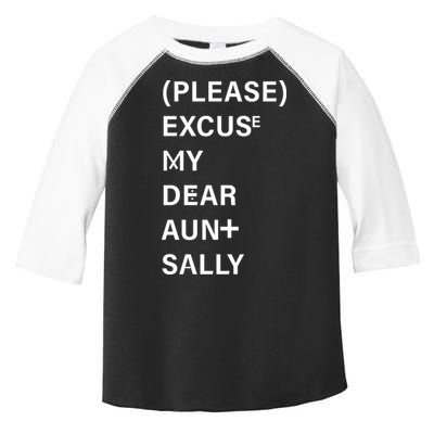 PEMDAS Please Excuse My Dear Aunt Sally Toddler Fine Jersey T-Shirt