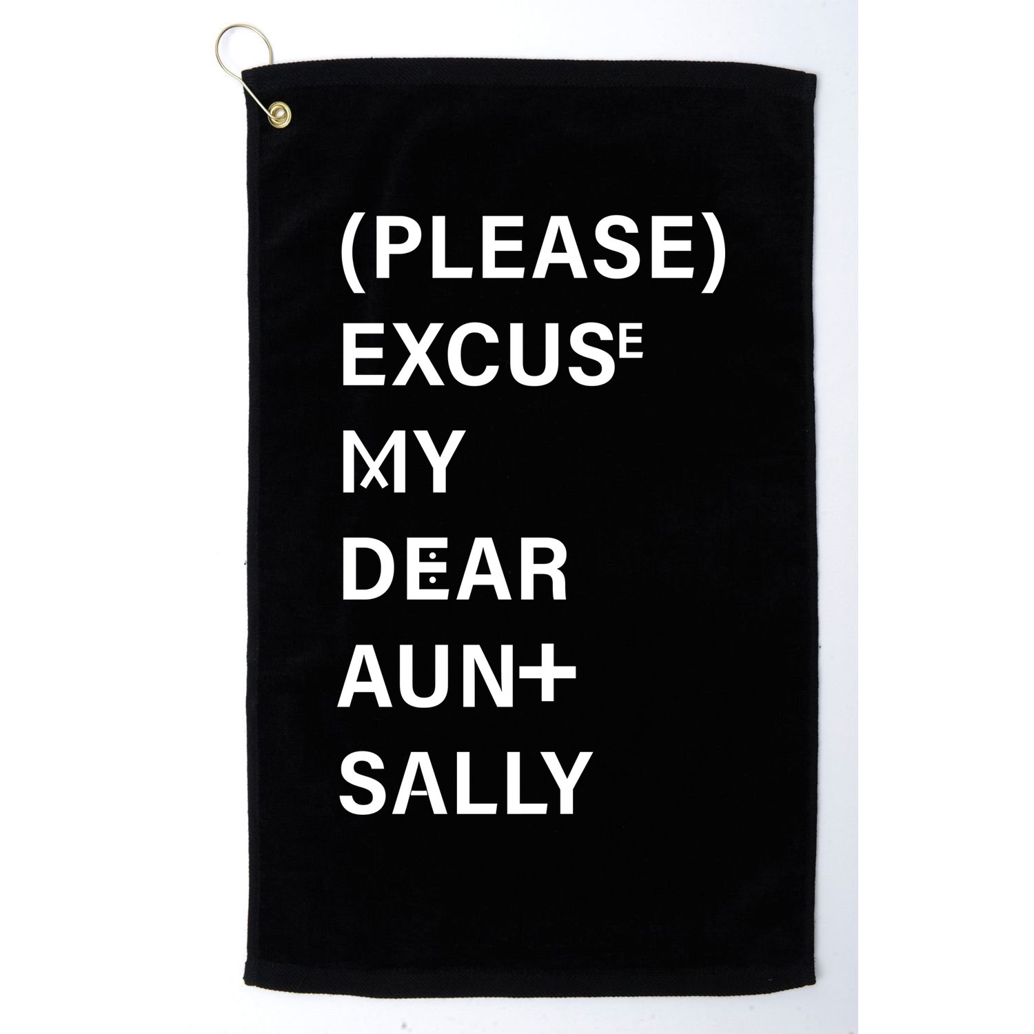 PEMDAS Please Excuse My Dear Aunt Sally Golf Towel