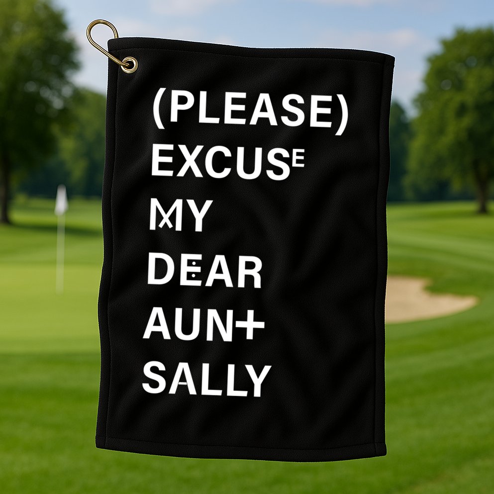 PEMDAS Please Excuse My Dear Aunt Sally Golf Towel
