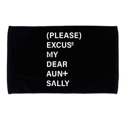 PEMDAS Please Excuse My Dear Aunt Sally Microfiber Hand Towel