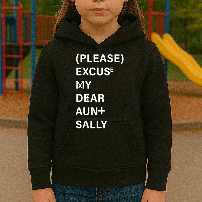 PEMDAS Please Excuse My Dear Aunt Sally Kids Hoodie