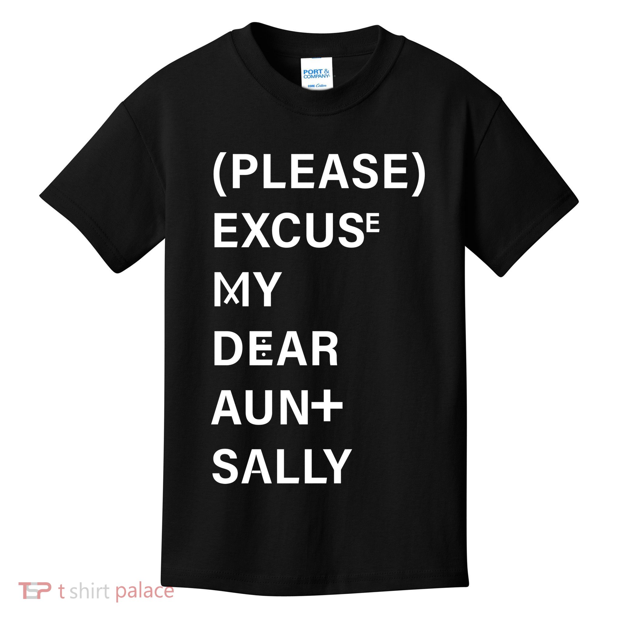 PEMDAS Please Excuse My Dear Aunt Sally Kids T-Shirt