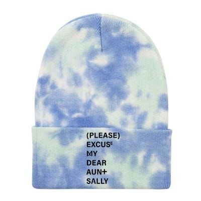 PEMDAS Please Excuse My Dear Aunt Sally Tie Dye 12in Knit Beanie