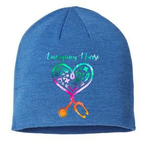 Peds Ed Nurse Rn Er Pediatric Emergency Nursing Heart Love Gift Sustainable Beanie