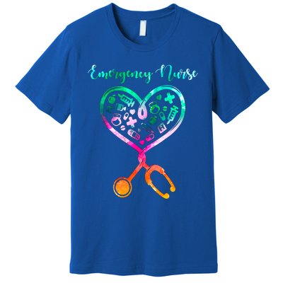 Peds Ed Nurse Rn Er Pediatric Emergency Nursing Heart Love Gift Premium T-Shirt