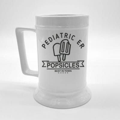 Pediatric Emergency Nurse Popsicle Funny ER ED Nurse Peds Rn Beer Stein