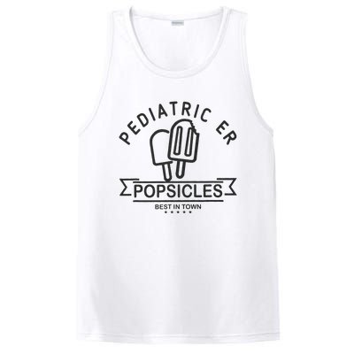 Pediatric Emergency Nurse Popsicle Funny ER ED Nurse Peds Rn PosiCharge Competitor Tank