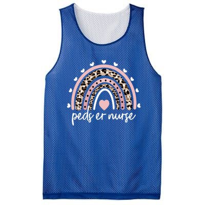 Peds Er Nurse Rainbow Pediatric Emergency Nursing Cute Gift Mesh Reversible Basketball Jersey Tank