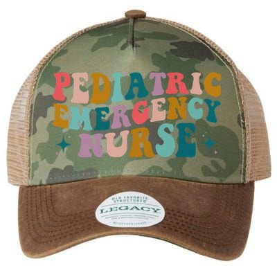 Pediatric ER Nurse Emergency Room RN Nursing Groovy Retro Legacy Tie Dye Trucker Hat