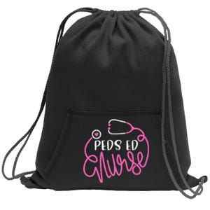 Peds ED Nurse RN ER Pediatric Emergency Nursing Department Sweatshirt Cinch Pack Bag