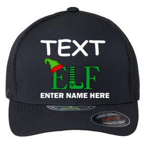 Personalize Elf Name Custom Family Matching Christmas Flexfit Unipanel Trucker Cap