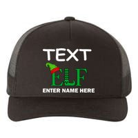 Personalize Elf Name Custom Family Matching Christmas Yupoong Adult 5-Panel Trucker Hat