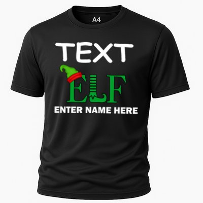 Personalize Elf Name Custom Family Matching Christmas Cooling Performance Crew T-Shirt