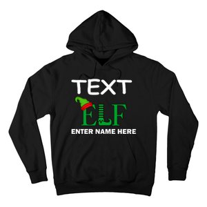 Personalize Elf Name Custom Family Matching Christmas Hoodie