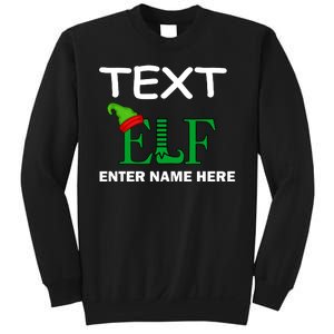 Personalize Elf Name Custom Family Matching Christmas Sweatshirt