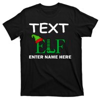 Personalize Elf Name Custom Family Matching Christmas T-Shirt