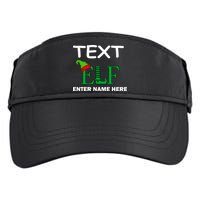 Personalize Elf Name Custom Family Matching Christmas Adult Drive Performance Visor