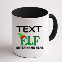Personalize Elf Name Custom Family Matching Christmas Mug