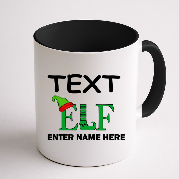 Personalize Elf Name Custom Family Matching Christmas Mug