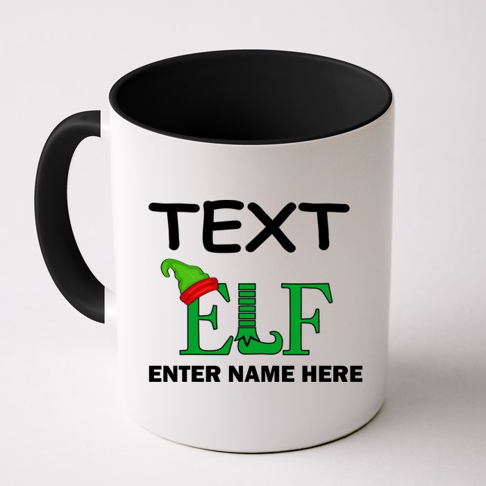 Personalize Elf Name Custom Family Matching Christmas Mug
