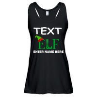 Personalize Elf Name Custom Family Matching Christmas Ladies Essential Flowy Tank