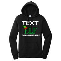 Personalize Elf Name Custom Family Matching Christmas Women's Pullover Hoodie